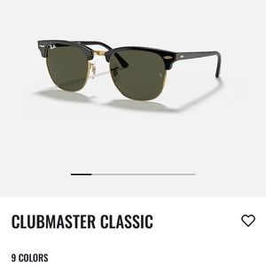 NWOT Ray Ban Club-master classic sunglasses